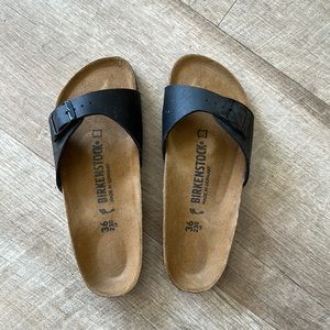 Birkenstock Black/Cork Sandals